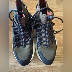 Moncler Olive and Black Sneakers